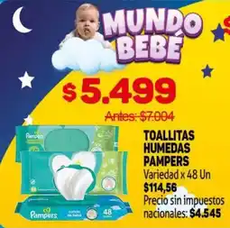 Makro Pampers toallitas humedas oferta