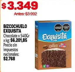 Makro Exquisita bizcochuelo oferta