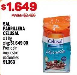 Makro Celusal sal parrillera oferta
