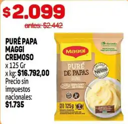 Makro Maggi puré papa cremoso oferta