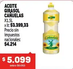 Makro Cañuelas aceite girasol oferta