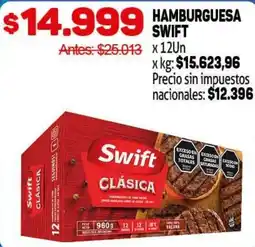 Makro Swift hamburguesa clásica oferta