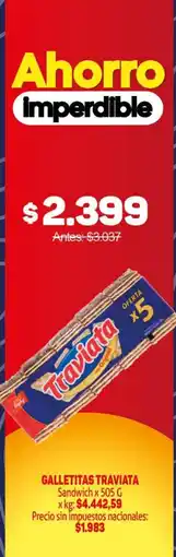 Makro Traviata galletitas oferta