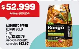 Makro Kongo gold alimento p/per oferta