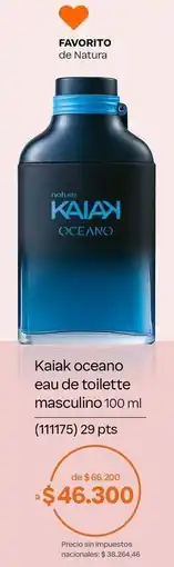 Natura Natura - kaiak oceano eau de toilette masculino oferta