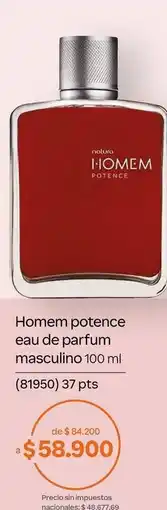 Natura Natura - homem potence eau de parfum masculino 100 ml (81950) oferta