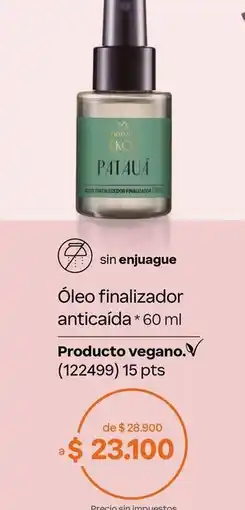 Natura Natura - óleo finalizador anticaída oferta
