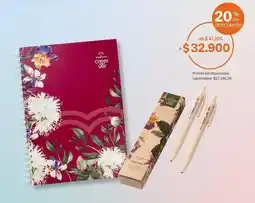 Natura Natura - cuaderno y bolígrafos oferta