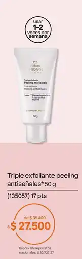 Natura Natura - triple exfoliante peeling antiseñales 50 g oferta
