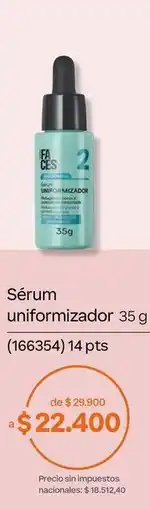 Natura Sérum uniformizador oferta