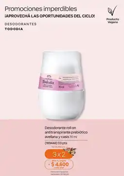 Natura Natura - desodorante roll on antitranspirante prebiótico oferta