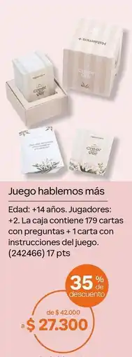 Natura Juego hablemos más (242466) oferta