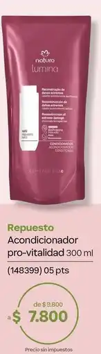 Natura Natura - repuesto acondicionador pro-vitalidad 300 ml (148399) oferta