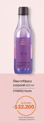 Natura Natura - óleo trifásico corporal 200 ml (110650) oferta
