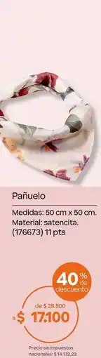 Natura Pañuelo oferta