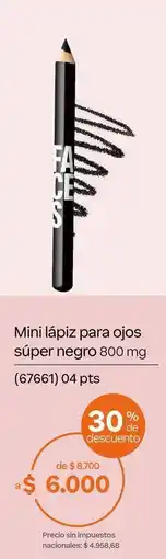 Natura Negro - mini lápiz para ojos súper negro 800 mg (67661) oferta