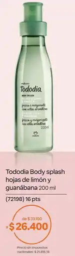 Natura Natura - tododia body splash hojas de limón y guanábana 200 ml (72198) oferta