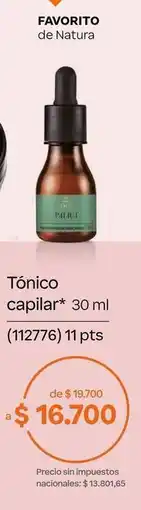 Natura Natura - tónico capilar 30 ml (112776) oferta