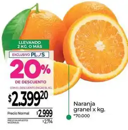 La Anonima Naranja granel oferta