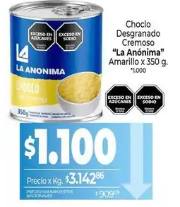 La Anonima La anónima - choclo desgranado cremoso oferta