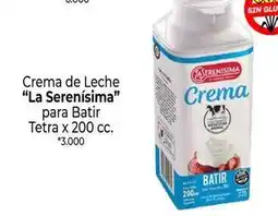 La Anonima La serenísima - crema de leche para batir tetra oferta