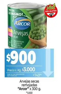 La Anonima Arcor - arvejas secas remojadas oferta