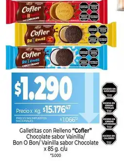 La Anonima Cofler - galletitas con relleno oferta