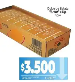 La Anonima Arcor - dulce de batata oferta