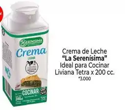 La Anonima La serenísima - crema de leche liviana tetra oferta