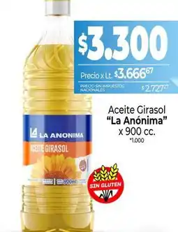 La Anonima La anónima - aceite girasol oferta
