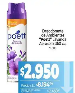 La Anonima Poett - desodorante de ambientes aerosol oferta