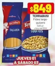 Almacor Terrabusi - fideo largo-guisero oferta