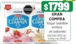 Almacor Gran compra - yogur bebible entero oferta