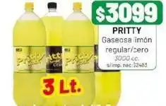 Almacor Pritty - gaseosa lim uevo regular/cero oferta