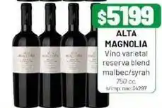 Almacor Vino varietal reserva blend malbec/syrah 750 cc oferta