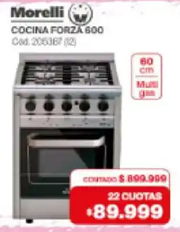 Naldo Lombardi Morelli cocina forza 600 oferta