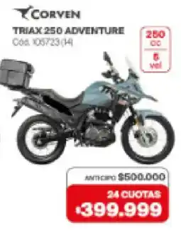 Naldo Lombardi Corven triax 250 adventure oferta