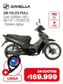 Naldo Lombardi Zanella zb 110 z3 full oferta