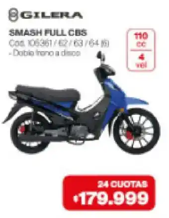 Gilera smash full cbs
