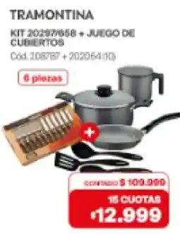 Naldo Lombardi Tramontina kit 20297958 + juego de cubiertos oferta