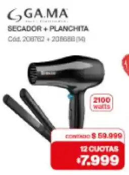 Naldo Lombardi Gama secador + planchita oferta