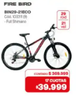 Naldo Lombardi Fire bird bin29-21eco oferta