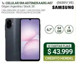 Hendel Samsung celular sm-a075mzkaarg a07 oferta