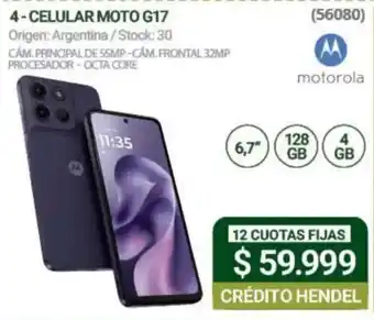 Motorola celular moto g17