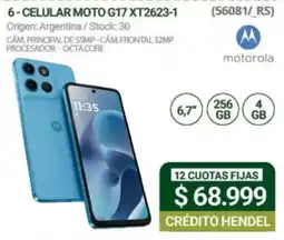 Hendel Motorola celular moto g17 xt2623-1 oferta
