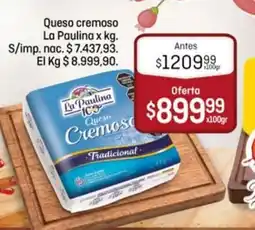 El Nene La paulina queso cremoso oferta