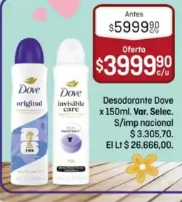 El Nene Dove desodorante oferta