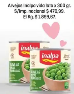 El Nene Inalpa arvejas vida lata oferta