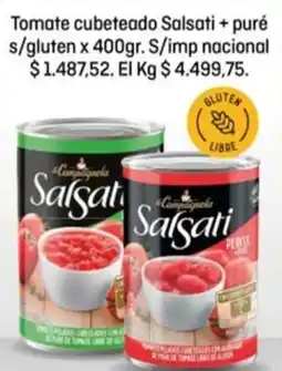 El Nene Salsati tomate cubeteadado + puré oferta