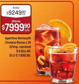 El Nene Cinzano Rosso aperitivo vermouth oferta